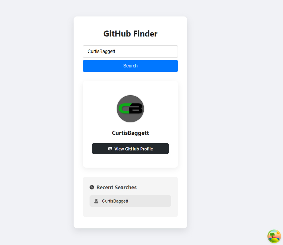 GitHub Finder